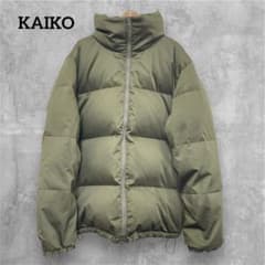 KAIKOカイコー ダウンジャケット メンズ フード付き カーキ - メルカリ
