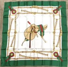 GUCCI グッチ 馬具デザイン 大判スカーフ ヴィンテージ - メルカリ