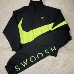 ナイキ NIKE ウーブンジャケット ネオン ビッグスウォッシュ