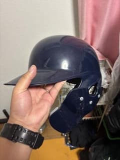 軟式Oサイズ］ZETT バッター用ヘルメット ネイビー - メルカリ