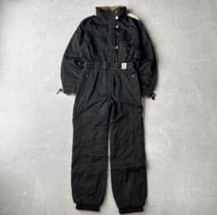 80s MONCLER 黒 ジャンプスーツ ウィンタースポーツ用 - メルカリ