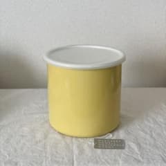 マーガレットハウエル限定 野田琺瑯 イエロー 丸形ラウンド 米びつ