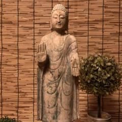 マツ様keep北魏「石仏阿弥陀如来」南北朝時代・北斎・北魏様式・大乗