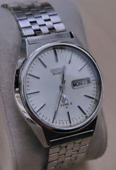 セイコー タイプ2 美品 ガラス風防新品 電池新品 1977年製 - メルカリ