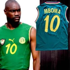 激レア】カメルーン代表 エムボマ 日韓W杯2002 正規品 ユニフォーム