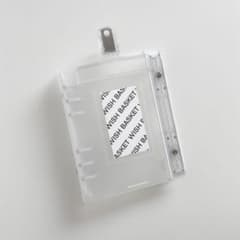 ラスト1点 韓国 貯金 バインダー リフィル ダブルリングバインダー 白