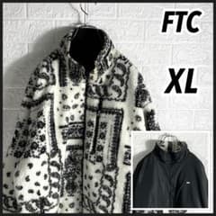 希少XL】FTC エフティーシー ペイズリー リバーシブル ボアジャケット