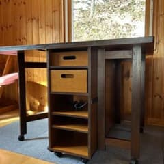 カタログハウス 高橋昌子 ソーイングデスク 折り畳み式 通販生活