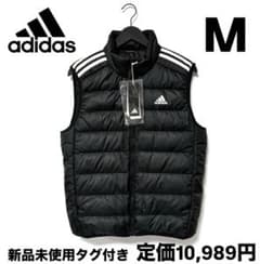 新品 アディダス エッセンシャルズ ダウンベスト ブラック M - メルカリ