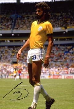 黄金のカルテット ソクラテス ブラジル代表 証明書付き 直筆サイン入り