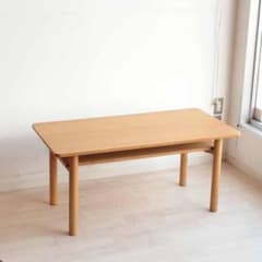 無印良品/MUJI 木製ミドルテーブル・オーク材 ナチュラル ZR24206