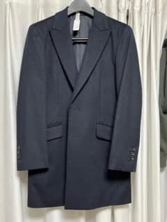 オーダーコート ネイビー グアベロ カシミヤ100% 本切羽 バルコン入間