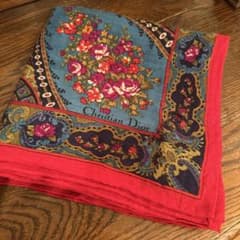 難あり 穴あり Christian Dior ストール 花柄 鐘紡製 リメイク - メルカリ