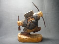 わ*ん様 川上 哲 （さとる）作 アイヌ コロポックル 木彫り 彫刻 藤戸