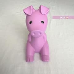 美品 オールドイケア IKEA 豚 貯金箱 ピンク - メルカリ