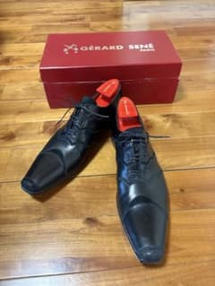 GÉRARD SENÉ PARIS 革靴 黒 9½30 シューキーパー/箱付 - メルカリ