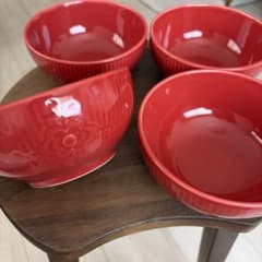 ロイヤルコペンハーゲン フラワーエンブレム ボウル アップルレッド 4