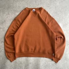 レアカラー 90s ラッセル 前V 無地 スウェット L ブリック - メルカリ