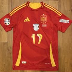 スペイン代表 ニコ・ウィリアムズ ユーロ2024 決勝モデル ユニフォーム