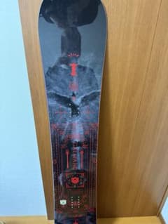 カルマノ スノーボード 黒赤デザイン ケース付き - メルカリ