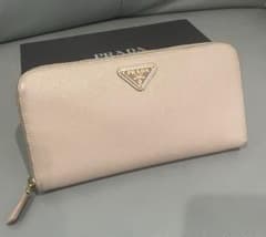 PRADA サフィアーノレザー 長財布 ベージュ - メルカリ