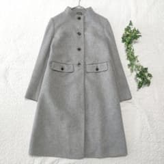 極美品✨オースチンリード カシミヤ100％ スタンドカラーコート グレー