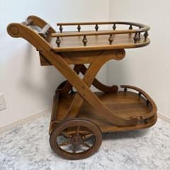 カリモク キッチンワゴン キッチンカート サービングワゴン バーカート