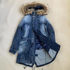 VOGUISH ボーギッシュ デニム モッズコート ファー ボア y2k お兄系