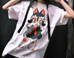 GRAPE BRAIN 戦慄！ にぎるちゃん 222 T-SHIRT 白 箱付 - メルカリ