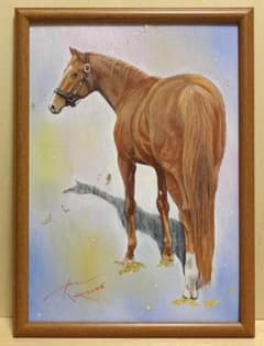 上鈴木正一 油彩画 B4『オルフェーヴル8』新作原画 超オススメの作品