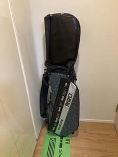 AVIREX 縦型キャディバッグ ブラック・グレー スタンド式 - メルカリ