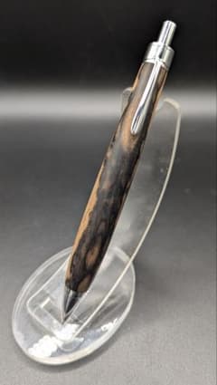 151ペン工房翌檜 黒柿 半孔雀杢 木軸シャーペン 木軸ボールペン 銘木