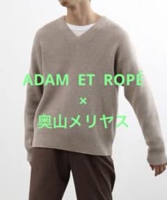 ADAM ET ROPÉ ×奥山メリヤスVネックニット - メルカリ