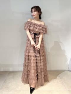 FRAY I.D 2wayチュールフリルティアードドレス - メルカリ