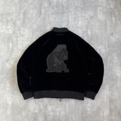 エンポリオアルマーニ ベロアボンバージャケット フレンチブルドッグ