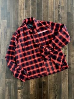 WIND AND SEA/未使用近 サンタクルーズ オンブレチェック 赤×黒 M