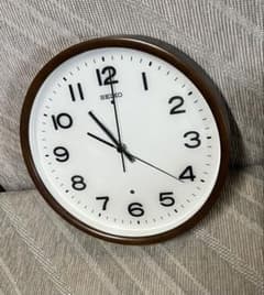 セイコータイムクリエーション 電波掛時計 濃茶 KX207B - メルカリ