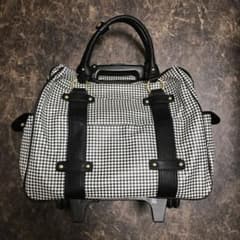 代官山クロシェット ナタリーヌトロア千鳥格子柄ボストンキャリー