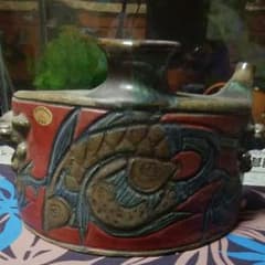 沖縄❄壷屋焼(赤絵)ダチビン❗プロフ必読願います - メルカリ