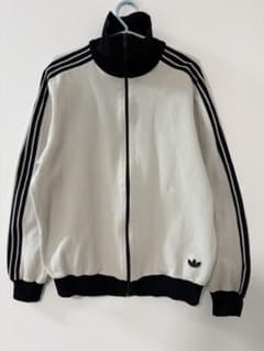 7号】デサントadidas 70〜80年代トラックジャケット グレー/ブラック