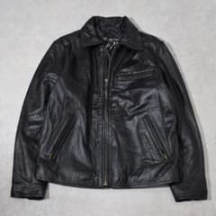 90年代 ARTA 鈴木亜久里 F1 牛革 レザーライダースジャケット 黒