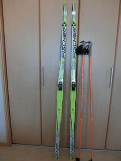 FISCHER ジュニアクロカンスキー イエロー/ブラック167㎝＋ストック付