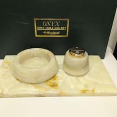 応接セット 灰皿、ライター 大理石 Windmill ONYX オニキス - メルカリ