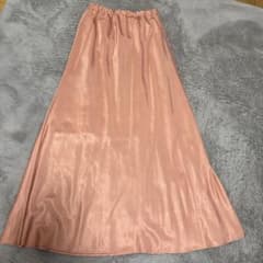 ANIECA 光沢サーモンピンク バイアススカートフリーサイズ - メルカリ