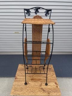 ワイヤーラック 籐 靴置き アンティーク 飾り棚 スリッパラック - メルカリ