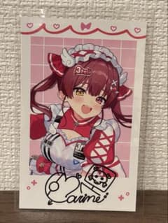 宝鐘マリン きゅるるん大作戦 複製サイン付き チェキ風カード - メルカリ