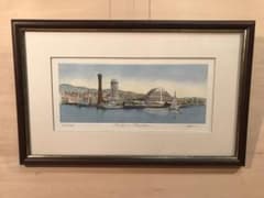 しょーしゃまんさま専用 織田義郎「Harbor Scope」銅版画＋手彩色