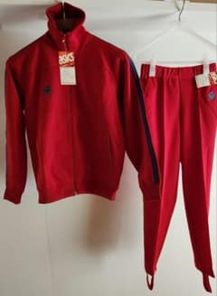 希少】ヴィンテージ 70～80's アシックスasicsジャージ上下M レトロ