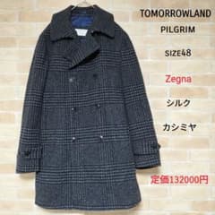 極美品】トゥモローランドピルグリム×ゼニア シルクカシミヤ ツイードP