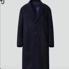 ユニクロ +j カシミヤブレンドオーバーサイズチェスターコート